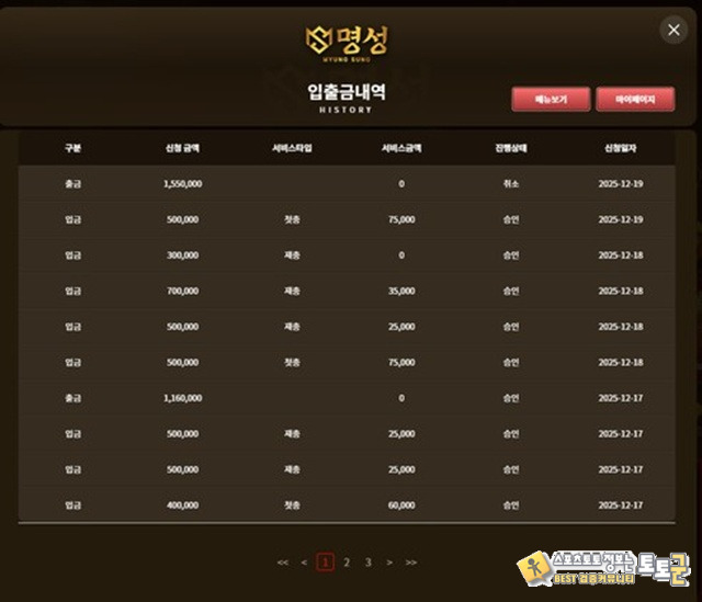 명성 먹튀제보