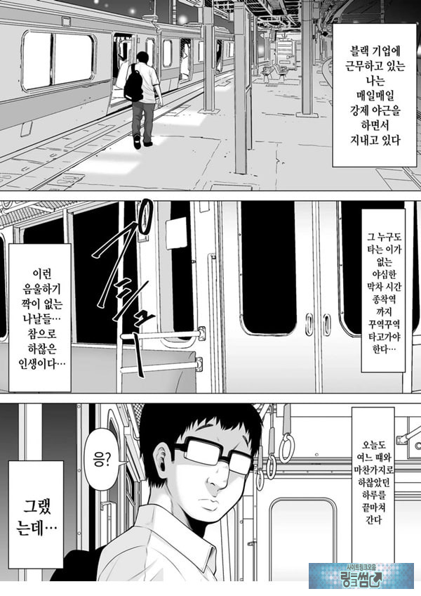 막차를 탔더니 술에 떡실한 갸루가