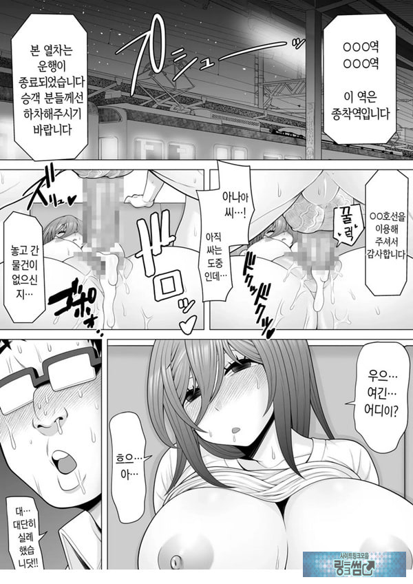 막차를 탔더니 술에 떡실한 갸루가