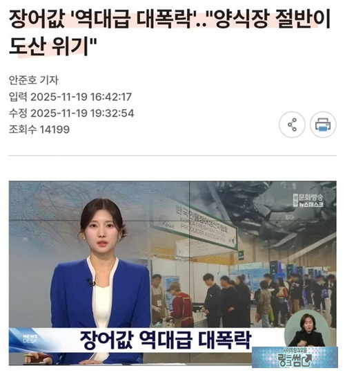민물장어 근황