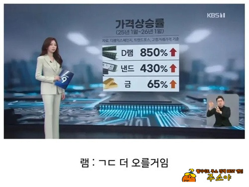 램 많이 오르긴 했네 램 많이 오르긴 했네