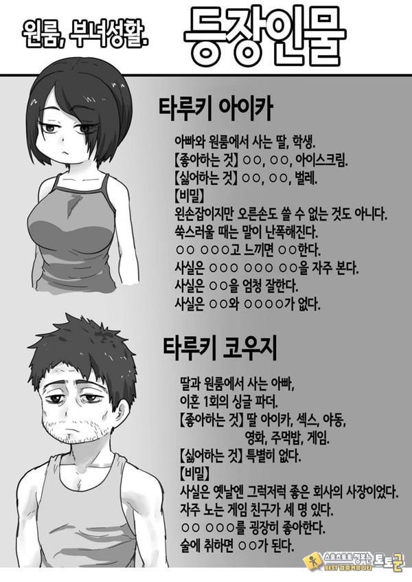 원룸, 부녀성활