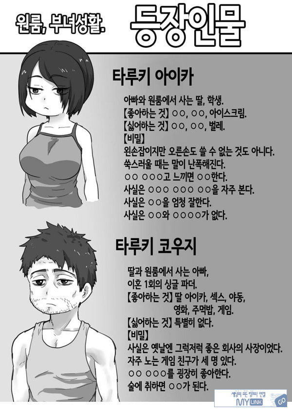 원룸, 부녀성활