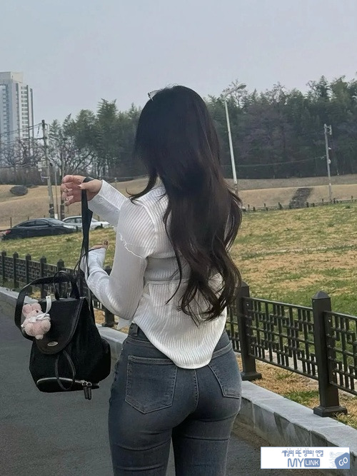 일반인의 청바지핏