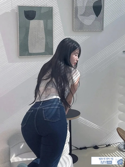 일반인의 청바지핏