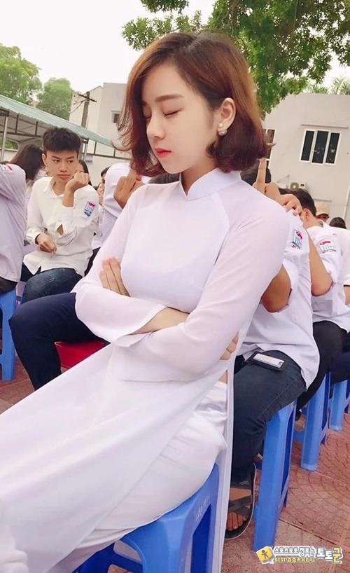 6 아오자이 짤로 유명한 처자 6