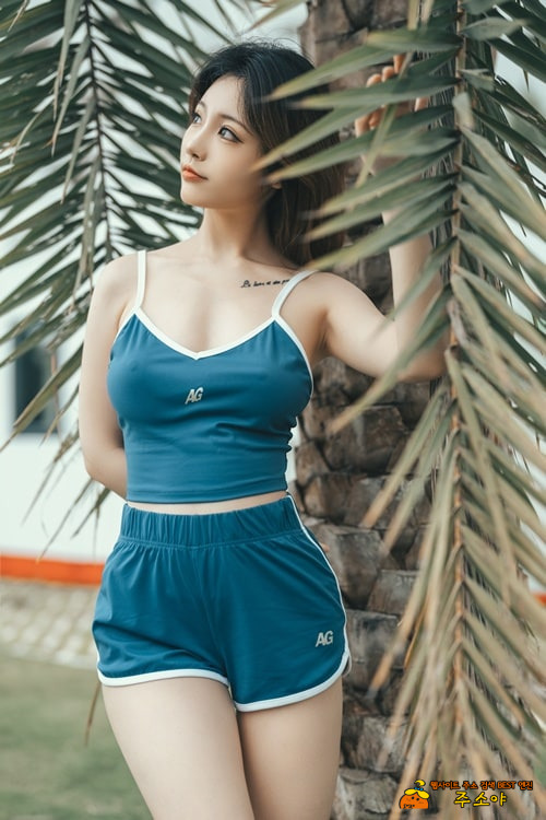조깅녀 복장