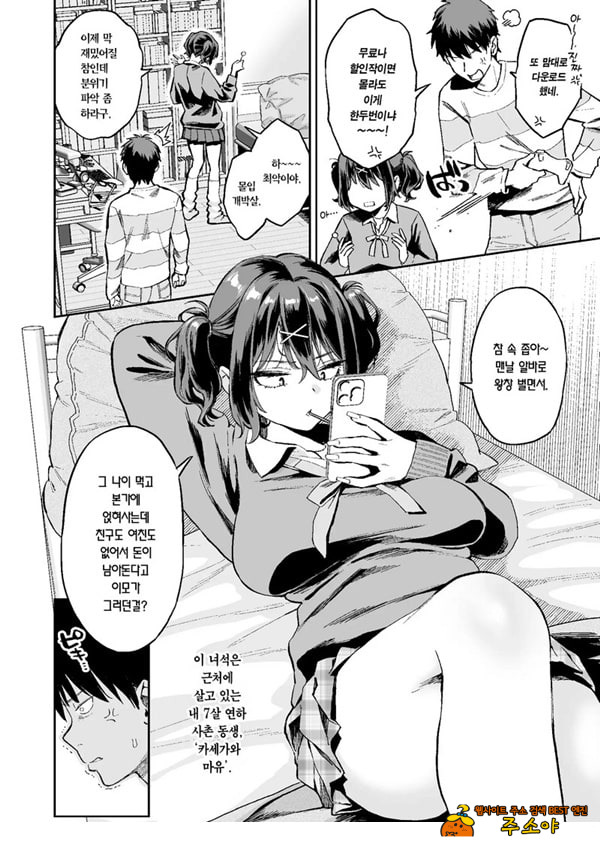 짜증나는 사촌 동생 보ㅈ로 아다 떼는 이야기